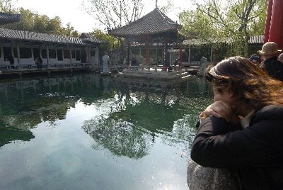 济南趵突泉水位跌近红色警戒线